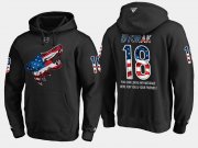 Wholesale Cheap Coyotes #18 Christian Dvorak NHL Banner Wave Usa Flag Black Hoodie