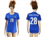 Wholesale Cheap Women's Italy #28 Bonaventura Home Soccer Country Jersey