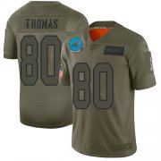 Wholesale Cheap Nike Panthers #80 Ian Thomas Camo Men's Stitched NFL Limited 2019 Salute To Service Jersey