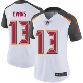 Wholesale Cheap Nike Buccaneers #13 Mike Evans White Women\'s Stitched NFL Vapor Untouchable Limited Jersey