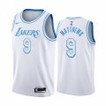 Wholesale Cheap Nike Lakers #9 Wesley Matthews White NBA Swingman 2020-21 City Edition Jersey