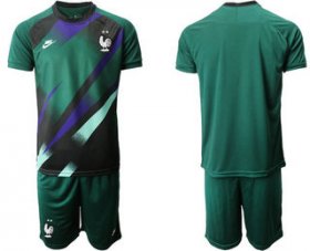 Wholesale Cheap France Green Goalkeeper UEFA Euro 2020 Soccer Jersey