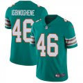 Wholesale Cheap Nike Dolphins #46 Noah Igbinoghene Aqua Green Alternate Men's Stitched NFL Vapor Untouchable Limited Jersey