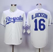 Wholesale Cheap Royals #16 Bo Jackson New White Cool Base Stitched MLB Jersey