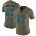 Wholesale Cheap Nike Jaguars #47 Joe Schobert Olive Women's Stitched NFL Limited 2017 Salute To Service Jersey