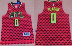 Wholesale Cheap Men\'s Atlanta Hawks #0 Jeff Teague Revolution 30 Swingman 2015-16 New Red Jersey