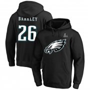 Cheap Men's Philadelphia Eagles #26 Saquon Barkley Black Super Bowl LIX Big & Tall Name & Number Pullover Hoodie