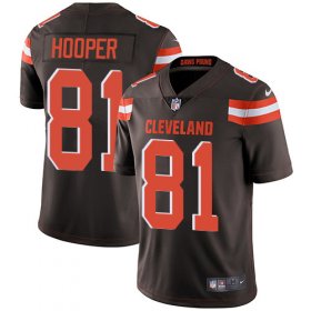 Wholesale Cheap Nike Browns #81 Austin Hooper Brown Team Color Men\'s Stitched NFL Vapor Untouchable Limited Jersey