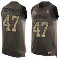 Wholesale Cheap Nike Jaguars #47 Joe Schobert Green Men's Stitched NFL Limited Salute To Service Tank Top Jersey