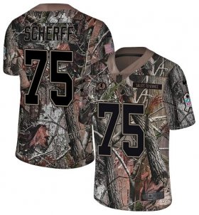 Wholesale Cheap Nike Redskins #75 Brandon Scherff Camo Men\'s Stitched NFL Limited Rush Realtree Jersey