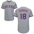 Wholesale Cheap Rangers #18 Drew Robinson Grey Flexbase Authentic Collection Stitched MLB Jersey