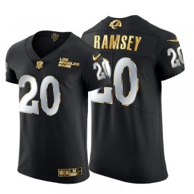 Wholesale Cheap Los Angeles Rams #20 Jalen Ramsey Men\'s Nike Black Edition Vapor Untouchable Elite NFL Jersey