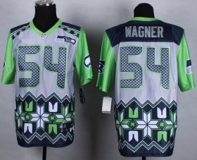 Wholesale Cheap Nike Seahawks #54 Bobby Wagner Grey Men\'s Stitched NFL Elite Noble Fashion Jersey