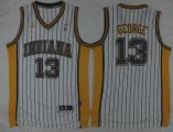 Wholesale Cheap Men's Indiana Pacers #13 Paul George Revolution 30 Swingman 2015-16 Retro White Jersey