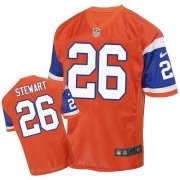 Wholesale Cheap Nike Broncos #26 Darian Stewart Orange Throwback Men's Stitched NFL Elite Jersey