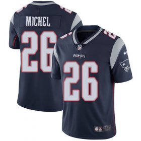 Wholesale Cheap Nike Patriots #26 Sony Michel Navy Blue Team Color Men\'s Stitched NFL Vapor Untouchable Limited Jersey