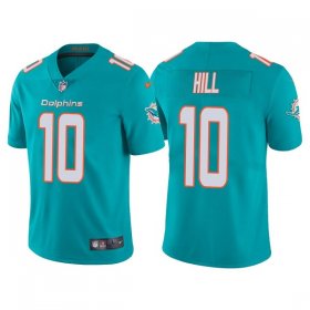 Wholesale Cheap Men\'s Miami Dolphins #10 Tyreek Hill Aqua Vapor Untouchable Limited Stitched Football Jersey