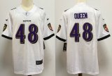 Wholesale Cheap Men's Baltimore Ravens #48 Patrick Queen White 2020 Vapor Untouchable Stitched NFL Nike Limited Jersey