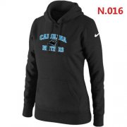 Wholesale Cheap Women's Nike Carolina Panthers Heart & Soul Pullover Hoodie Black