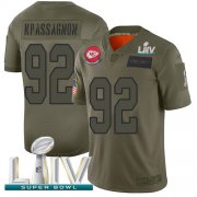 Wholesale Cheap Nike Chiefs #92 Tanoh Kpassagnon Camo Super Bowl LIV 2020 Men's Stitched NFL Limited 2019 Salute To Service Jersey