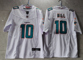 Wholesale Cheap Men\'s Miami Dolphins #10 Tyreek Hill White 2023 FUSE Vapor Untouchable Stitched Jersey