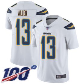 Wholesale Cheap Nike Chargers #13 Keenan Allen White Men\'s Stitched NFL 100th Season Vapor Limited Jersey