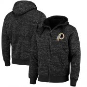 Wholesale Cheap Men's Washington Redskins G-III Sports by Carl Banks Heathered Black Discovery Sherpa Full-Zip Jacket