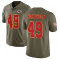 Wholesale Cheap Men's Kansas City Chiefs #49 Daniel Sorensen 2017 Salute to Service Jersey - Limited Green