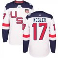 Wholesale Cheap Team USA #17 Ryan Kesler White 2016 World Cup Stitched NHL Jersey