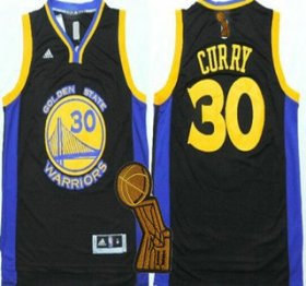 Wholesale Cheap Golden State Warriors #30 Stephen Curry Revolution 30 Swingman 2014 New Black Jersey