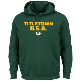 Wholesale Cheap Green Bay Packers Majestic Hot Phrase Pullover Hoodie Green