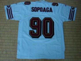 Wholesale Cheap 49ers Isaac Sopoaga #90 Stitched White NFL Jersey