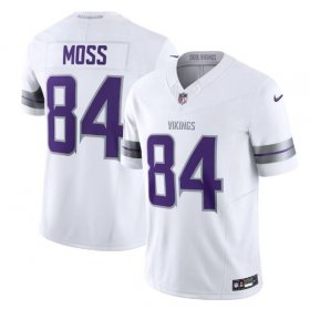 Wholesale Cheap Men\'s Minnesota Vikings #84 Randy Moss White 2024 F.U.S.E. Winter Warrior Limited Stitched Jersey