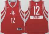 Wholesale Cheap Houston Rockets #12 Dwight Howard Revolution 30 Swingman 2014 Christmas Day Red Jersey