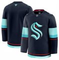 Men's Seattle Kraken Blank Navy 2024-25 Home Stitched Hockey Jersey