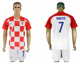 Wholesale Cheap Croatia #7 Rakitic Home Soccer Country Jersey