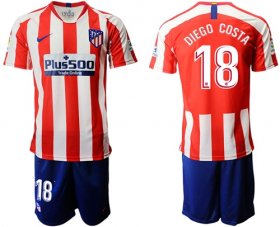 Wholesale Cheap Atletico Madrid #18 Diego Costa Home Soccer Club Jersey