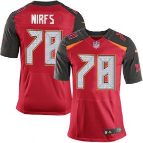 Wholesale Cheap Nike Buccaneers #78 Tristan Wirfs Red Team Color Men\'s Stitched NFL Vapor Untouchable Elite Jersey