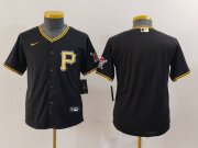 Cheap Youth Pittsburgh Pirates Blank Black Stitched Cool Base Nike Jersey