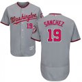 Wholesale Cheap Nationals #19 Anibal Sanchez Grey Flexbase Authentic Collection Stitched MLB Jersey