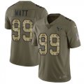 Wholesale Cheap Nike Texans #99 J.J. Watt Olive/Camo Men's Stitched NFL Limited 2017 Salute To Service Jersey