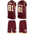 Wholesale Cheap Nike Redskins #81 Art Monk Burgundy Red Team Color Men's Stitched NFL Limited Tank Top Suit Jersey