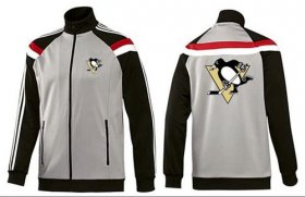 Wholesale Cheap NHL Pittsburgh Penguins Zip Jackets Grey