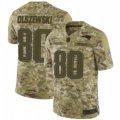 Wholesale Cheap Men's New England Patriots #80 Gunner Olszewski Limited Camo 2018 Salute to Service Jersey