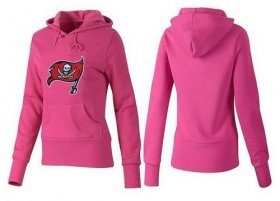 Wholesale Cheap Women\'s Tampa Bay Buccaneers Logo Pullover Hoodie Pink