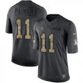 Wholesale Cheap Nike Dolphins #11 DeVante Parker Black Men's Stitched NFL Limited 2016 Salute to Service Jersey