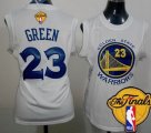 Wholesale Cheap Women's Golden State Warriors #23 Draymond Green White 2016 The NBA Finals Patch Jersey