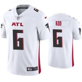 Wholesale Cheap Men\'s Atlanta Falcons #6 Younghoe Koo New White Vapor Untouchable Limited Stitched Jersey