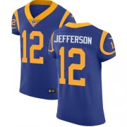 Wholesale Cheap Nike Rams #12 Van Jefferson Royal Blue Alternate Men's Stitched NFL New Elite Jersey