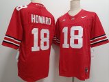 Cheap Men's Ohio State Buckeyes #18 Will Howard Red FUSE College Football Jersey